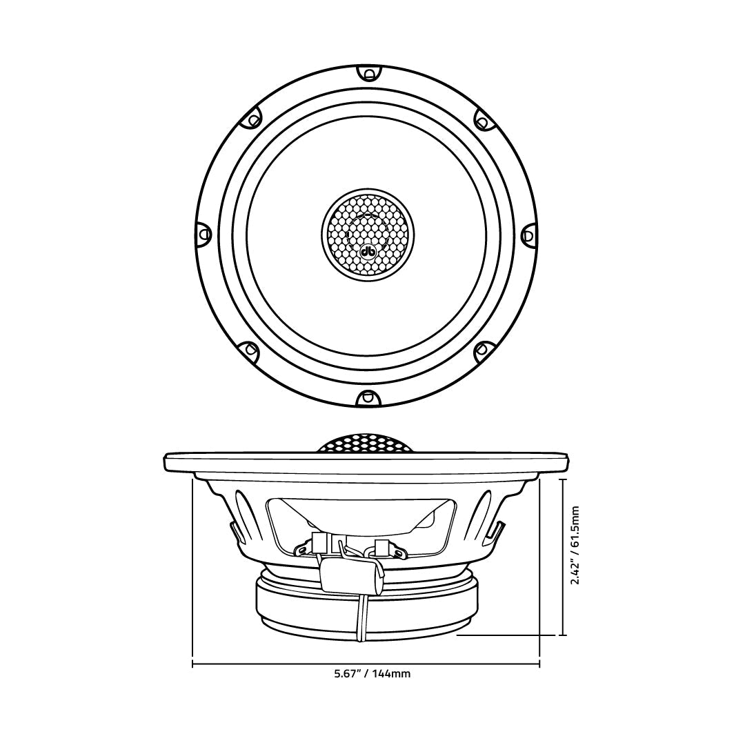 DB Drive WDX6MOTO : 6.5" Moto 2-Way Loudspeakers (1 Pair)