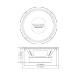 DB Drive WDX7MR10-8 : WDX 7 Series 10" PRO Audio Midrange (8-Ohm)