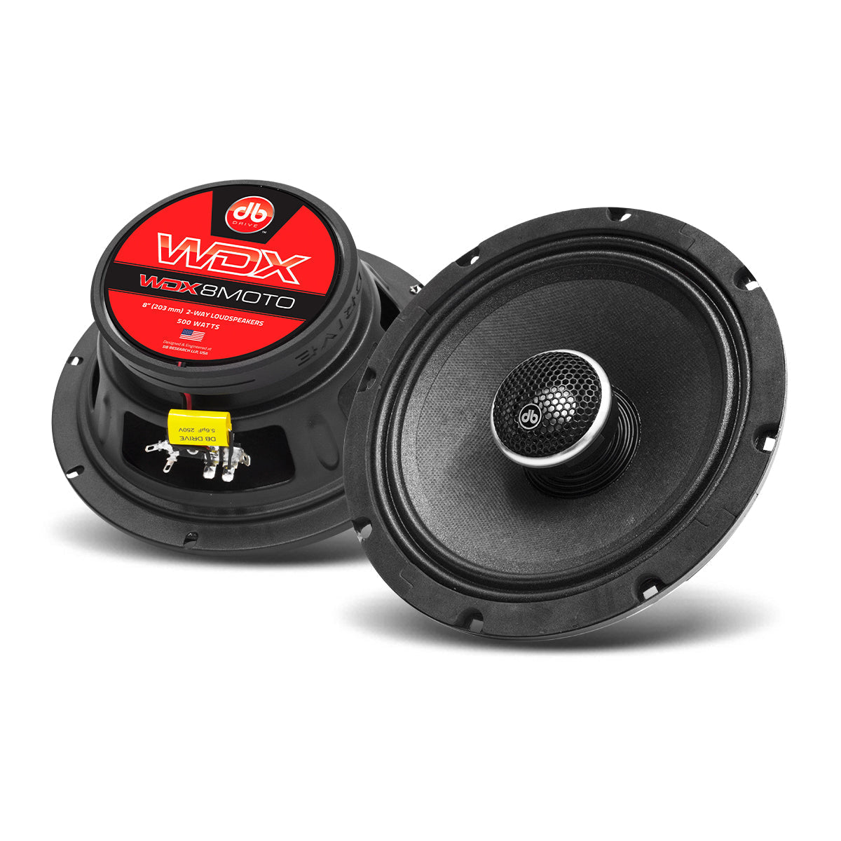 DB Drive WDX8MOTO : 8" Moto 2-Way Motorcycle Loudspeakers (1 Pair)