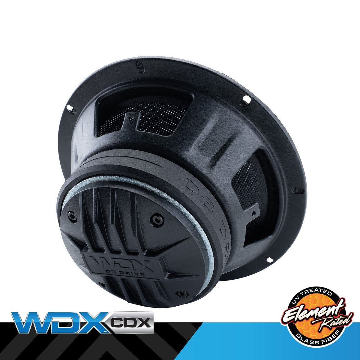 DB Drive WDX8MOTO-CDX : 8" 2-Way Loudspeaker W/Rear Mounted Comp. Driver w/glass fiber element rated cone (1 Pair)