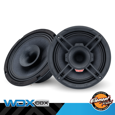DB Drive WDX8MOTO-CDX : 8" 2-Way Loudspeaker W/Rear Mounted Comp. Driver w/glass fiber element rated cone (1 Pair)