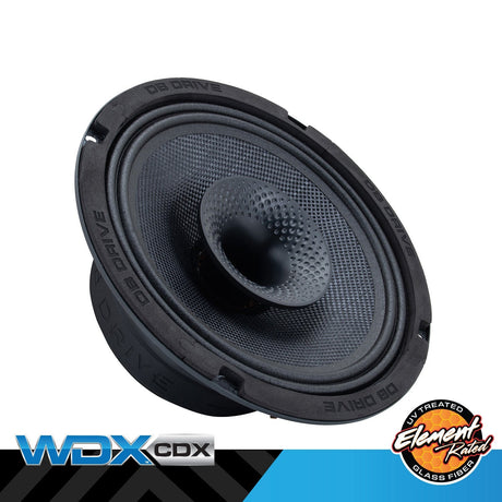 DB Drive WDX8MOTO-CDX : 8" 2-Way Loudspeaker W/Rear Mounted Comp. Driver w/glass fiber element rated cone (1 Pair)
