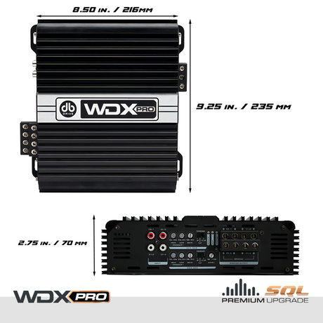 DB Drive WDX PRO1000.4 : 4-Channel Full-Range Class D Amplifier