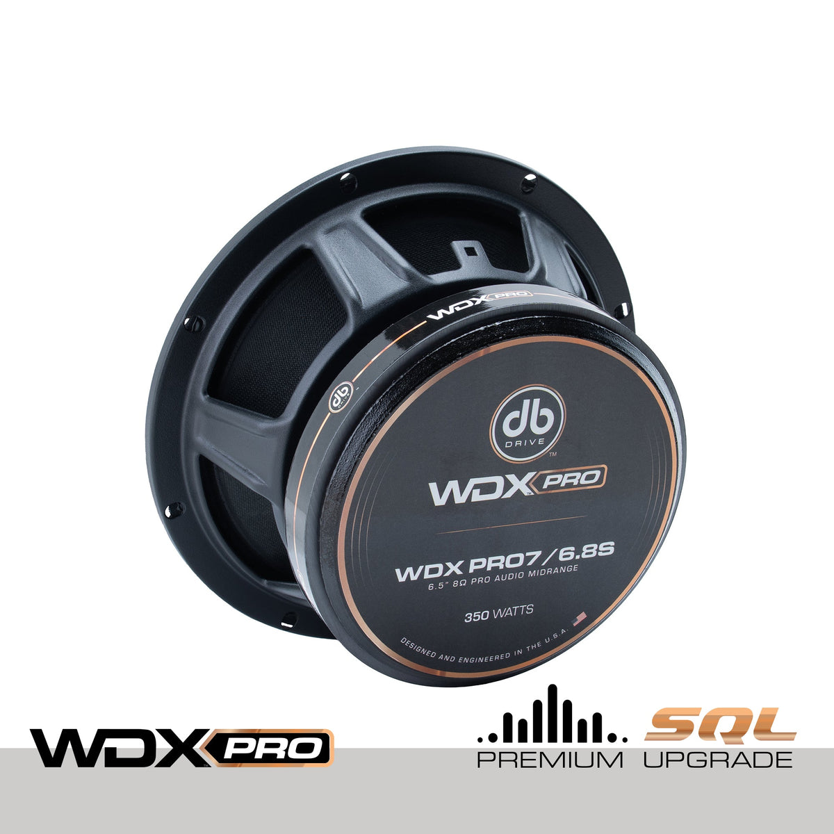 DB Drive WDXPRO7/6.8S : 6.5" Wide Freq Range-ProAudio Mid 1.5in KSV VC papercone w/cloth surround, Ferrite (Single)