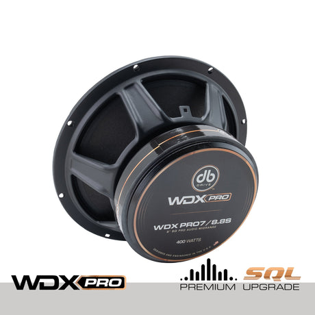 DB Drive WDXPRO7/8.8S : 8" Wide Freq Range-ProAudio mid, 1.5in TIL VC, papercone w/cloth surround, Ferrite (Single)