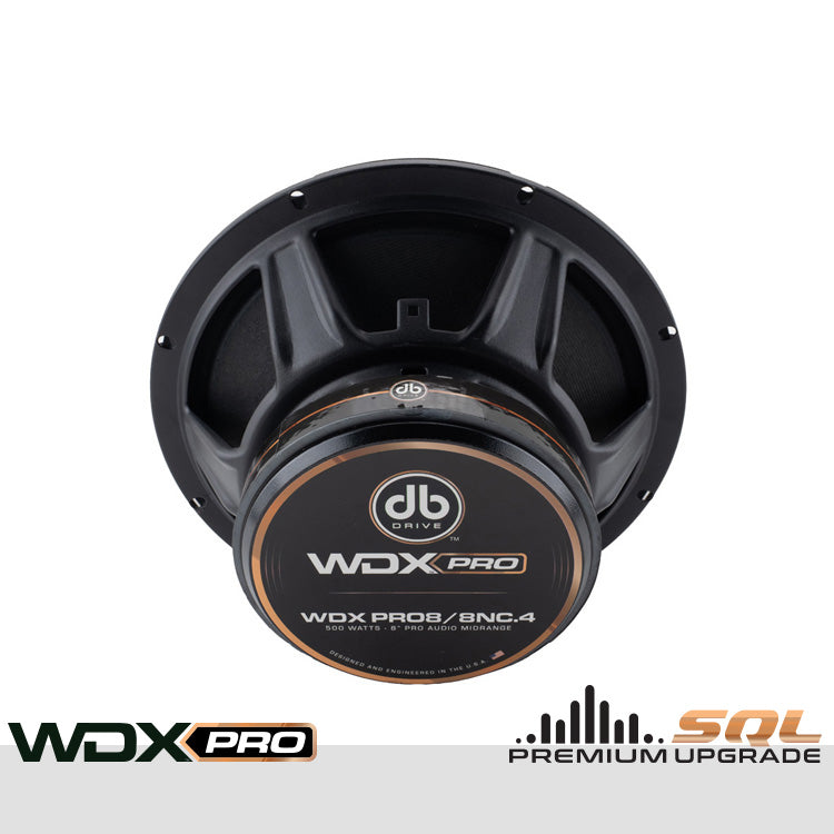 DB Drive WDXPRO8/8NC.4 : 8" Neo-Charged PRO Audio Midbass (1 Pair)