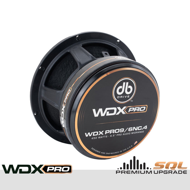 DB Drive WDXPRO9/6NC.4 : 6.5" Neo-Charged PRO Audio Midbass (1 Pair)