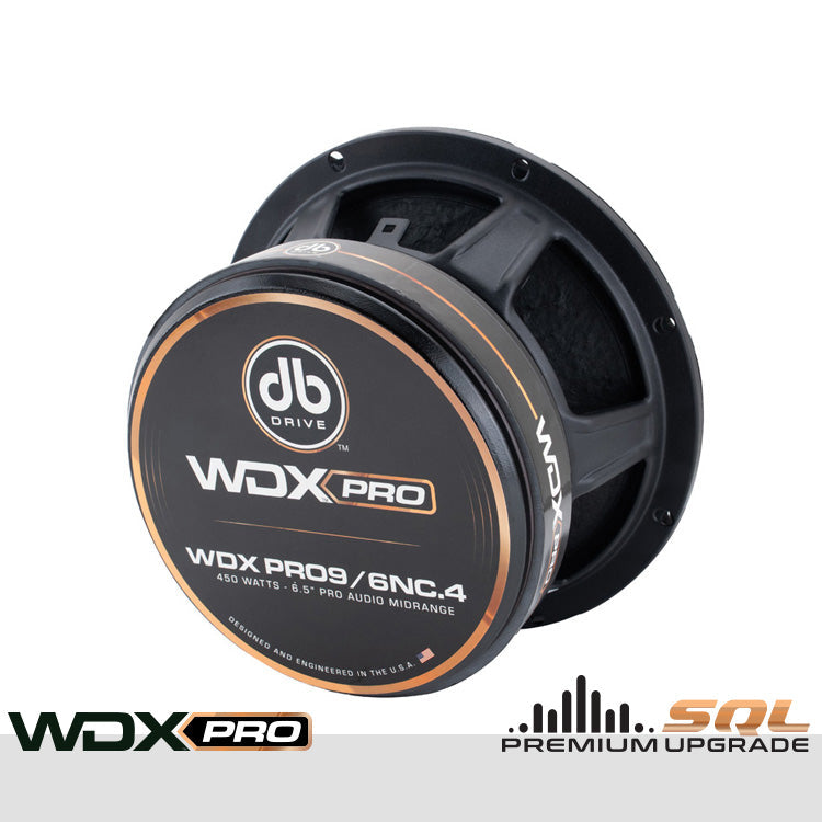DB Drive WDXPRO9/6NC.4 : 6.5" Neo-Charged PRO Audio Midbass (1 Pair)
