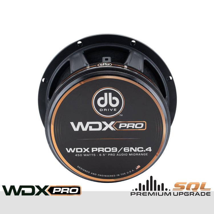 DB Drive WDXPRO9/6NC.4 : 6.5" Neo-Charged PRO Audio Midbass (1 Pair)