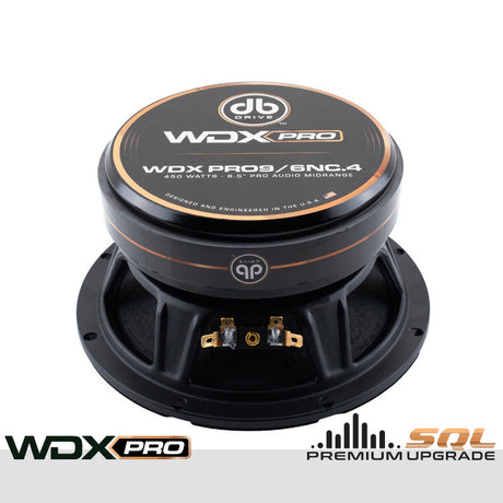 DB Drive WDXPRO9/6NC.4 : 6.5" Neo-Charged PRO Audio Midbass (1 Pair)