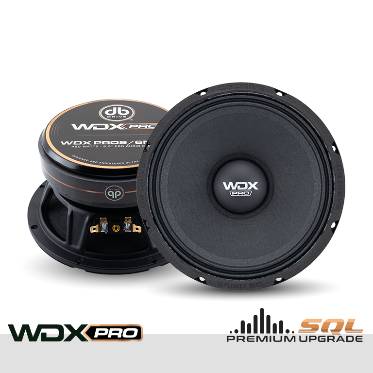DB Drive WDXPRO9/6NC.4 : 6.5" Neo-Charged PRO Audio Midbass (1 Pair)