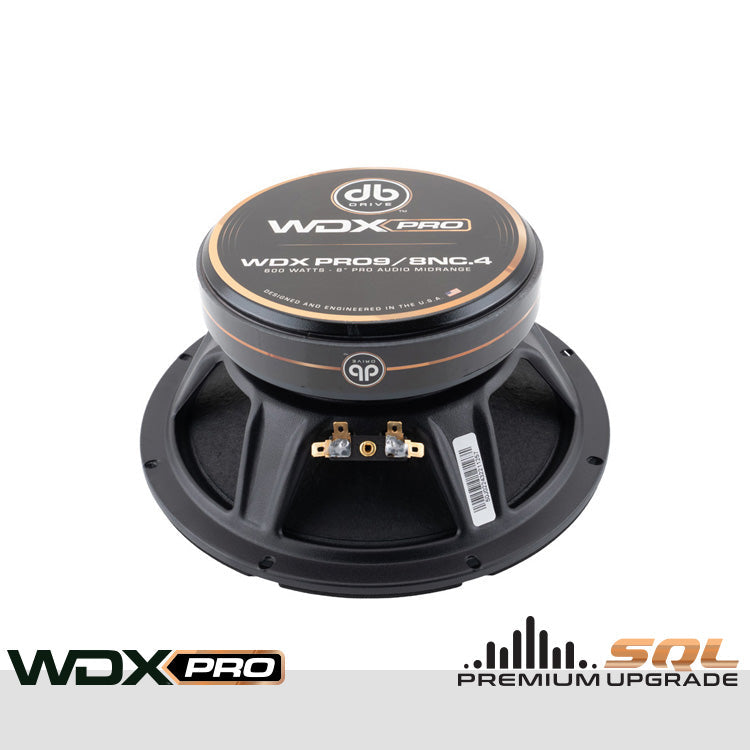 DB Drive WDXPRO9/8NC.4 : 8" Neo-Charged PRO Audio Midbass (1 Pair)