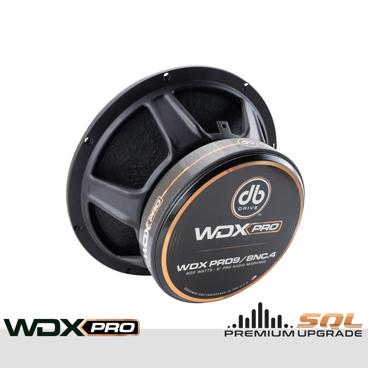 DB Drive WDXPRO9/8NC.4 : 8" Neo-Charged PRO Audio Midbass (1 Pair)