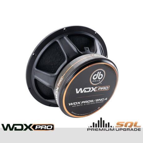 DB Drive WDXPRO9/8NC.4 : 8" Neo-Charged PRO Audio Midbass (1 Pair)