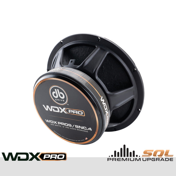 DB Drive WDXPRO9/8NC.4 : 8" Neo-Charged PRO Audio Midbass (1 Pair)