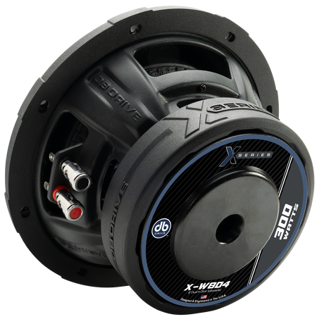 DB Drive PRO-KSUB2000 : 2-Dual 8” 4Ohm Subwoofers (X-W8D4), 1-Mono Amp (PRO1000.1D),1- 4Ga Amp Kit (XRK4MANL)