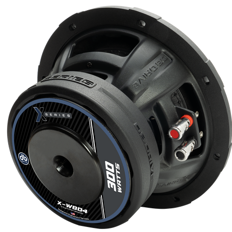 DB Drive PRO-KSUB2000 : 2-Dual 8” 4Ohm Subwoofers (X-W8D4), 1-Mono Amp (PRO1000.1D),1- 4Ga Amp Kit (XRK4MANL)