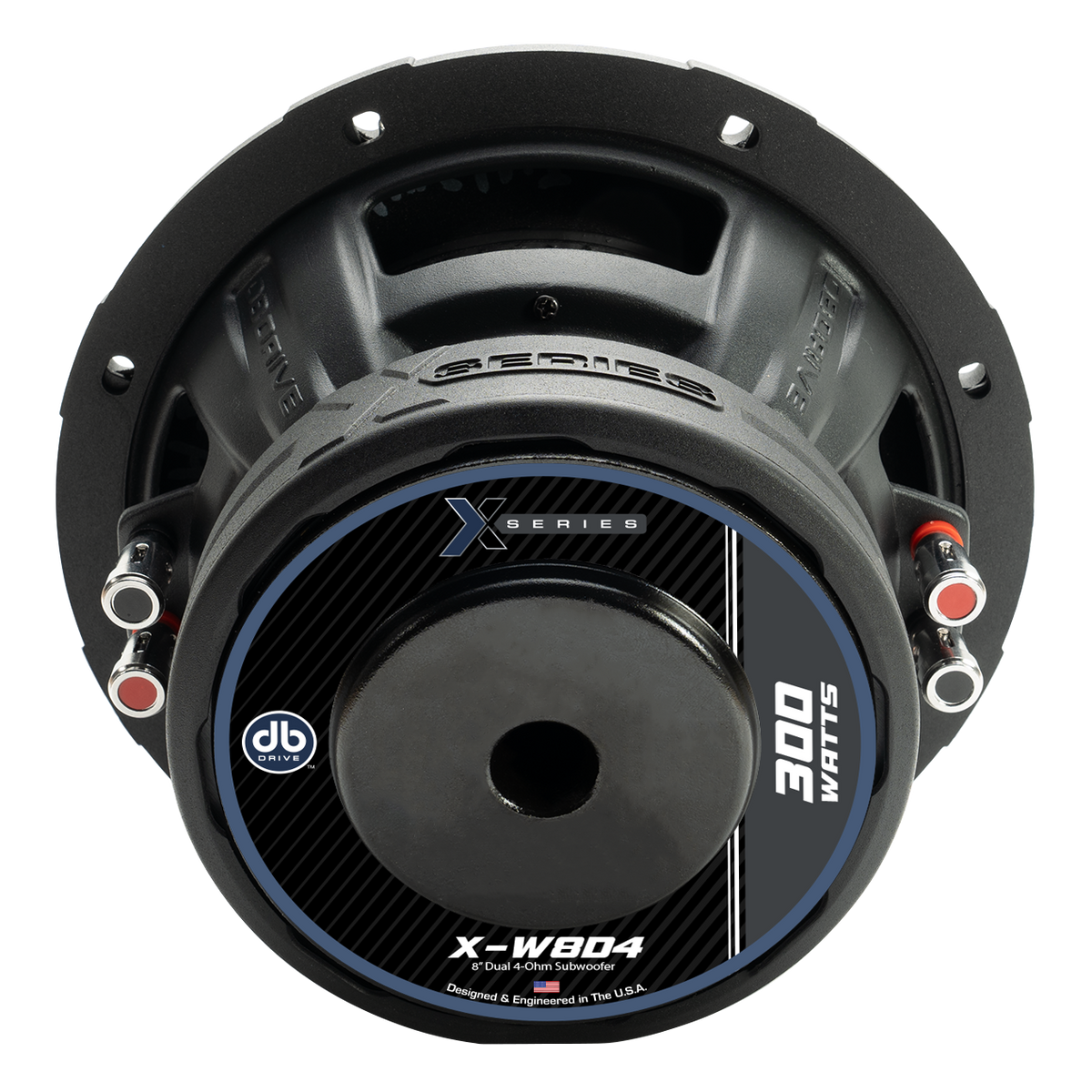 DB Drive PRO-KSUB2000 : 2-Dual 8” 4Ohm Subwoofers (X-W8D4), 1-Mono Amp (PRO1000.1D),1- 4Ga Amp Kit (XRK4MANL)