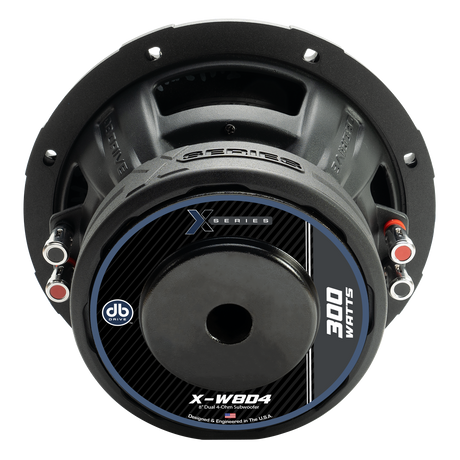 DB Drive PRO-KSUB2000 : 2-Dual 8” 4Ohm Subwoofers (X-W8D4), 1-Mono Amp (PRO1000.1D),1- 4Ga Amp Kit (XRK4MANL)