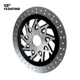 XR9 13" Floating Rotor in Black Contrast Cut
