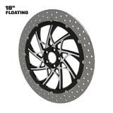 XR9 18" Floating Rotor in Black Contrast Cut
