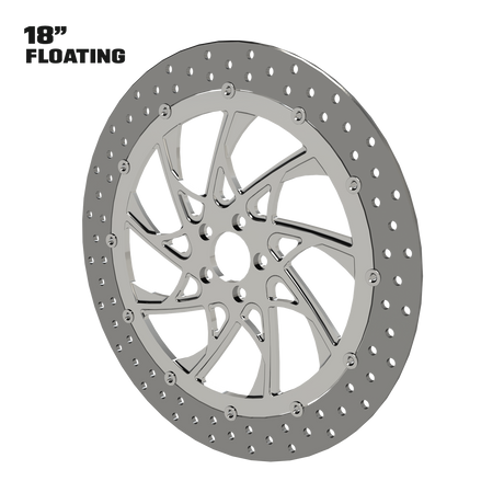 XR9 18" Floating Rotor in Polished