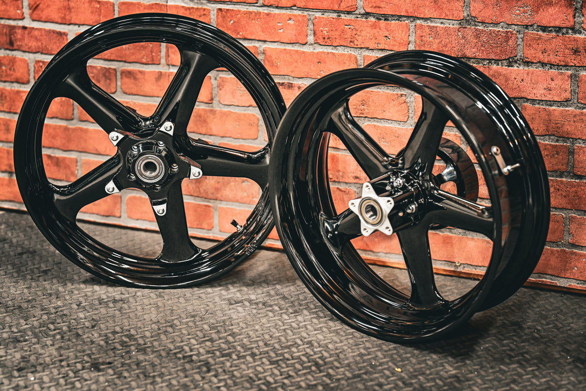 19x3.0" / 18x5.5 BLACK RETRO 12 PAIR (2014-2023 HD TOURING)