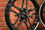 19x3.0" / 18x5.5 BLACK DOUBLE CUT RETRO 4 PAIR (2014-2023 HD TOURING)