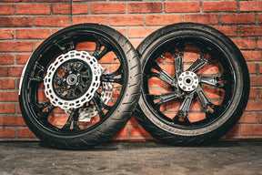 21x3.25" / 18x5.5 BLACK 3D BLADE RUNNER PAIR (2014-2023 HD TOURING)