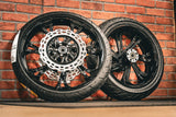 21x3.25" / 18x5.5 BLACK 3D BLADE RUNNER PAIR (2014-2023 HD TOURING)