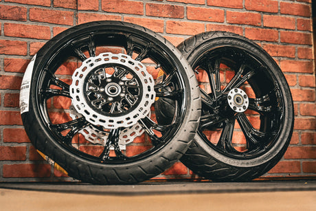 21x3.25" / 18x5.5 BLACK 3D BLADE RUNNER PAIR (2014-2023 HD TOURING)