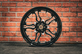 18x5.5" BLACK DOUBLE CUT RING OF FIRE (2014-2023 HD Touring)