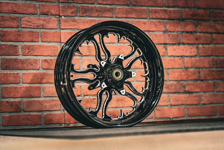 18x5.5" BLACK DOUBLE CUT RING OF FIRE (2014-2023 HD Touring)