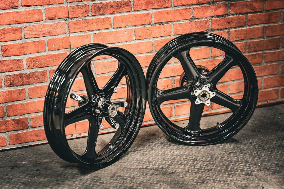 19x3.0" / 18x5.5 BLACK RETRO 12 PAIR (2014-2023 HD TOURING)