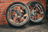 20x7" CHROME TRIBAL TRIKE SET (FOR 2010-2025 HD TRIKES ONLY).