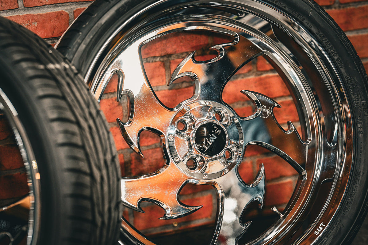 20x7" CHROME TRIBAL TRIKE SET (FOR 2010-2025 HD TRIKES ONLY).