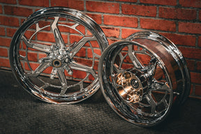 19x3.0" / 16x5.5 CHROME PS 9 PAIR (2014-2023 HD TOURING)