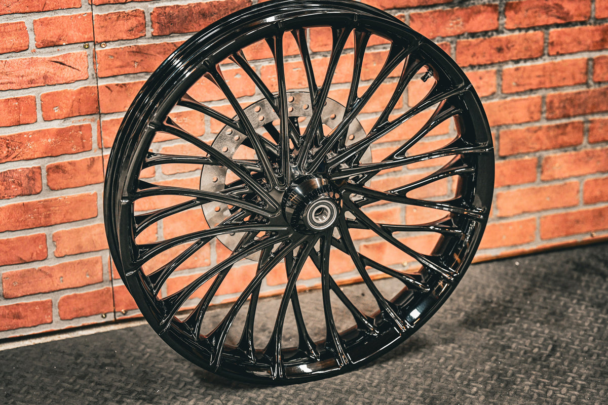26x3.75" 3D BLACK DIRTY SPOKE (2009-2023 HD Touring)