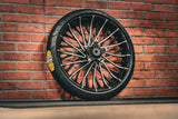 21X3.25" BLACK DOUBLE CUT 3D DIRTY SPOKE (2014-2023 HD TOURING)