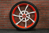 26x5.5" CUSTOM ORANGE DOUBLE CUT OG18 (2008-2013 HD Touring)