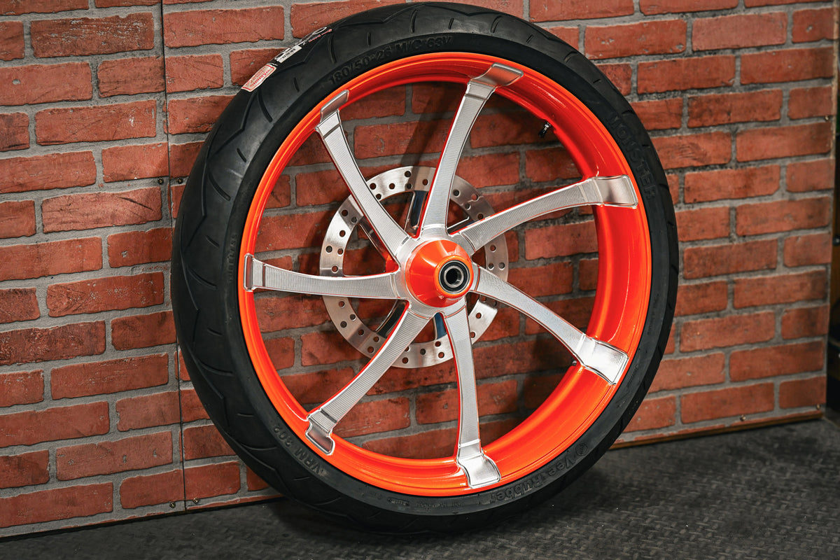 26x5.5" CUSTOM ORANGE DOUBLE CUT OG18 (2008-2013 HD Touring)