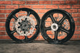 19x3.0" / 18x3.5 BLACK DOUBLE CUT RETRO 14 PAIR (2002-2007 HD TOURING)