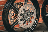 19x3.0" / 18x3.5 BLACK DOUBLE CUT RETRO 14 PAIR (2002-2007 HD TOURING)