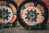 19x3.0" / 18x3.5 BLACK DOUBLE CUT RETRO 14 PAIR (2002-2007 HD TOURING)