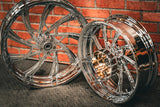 21x5.5" / 18x5.5 CHROME XR9 PAIR (2009+ HD TOURING)