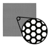 Install Bay Metal Mesh Grille Material - Honeycomb Hex Pattern - IBGMHC18