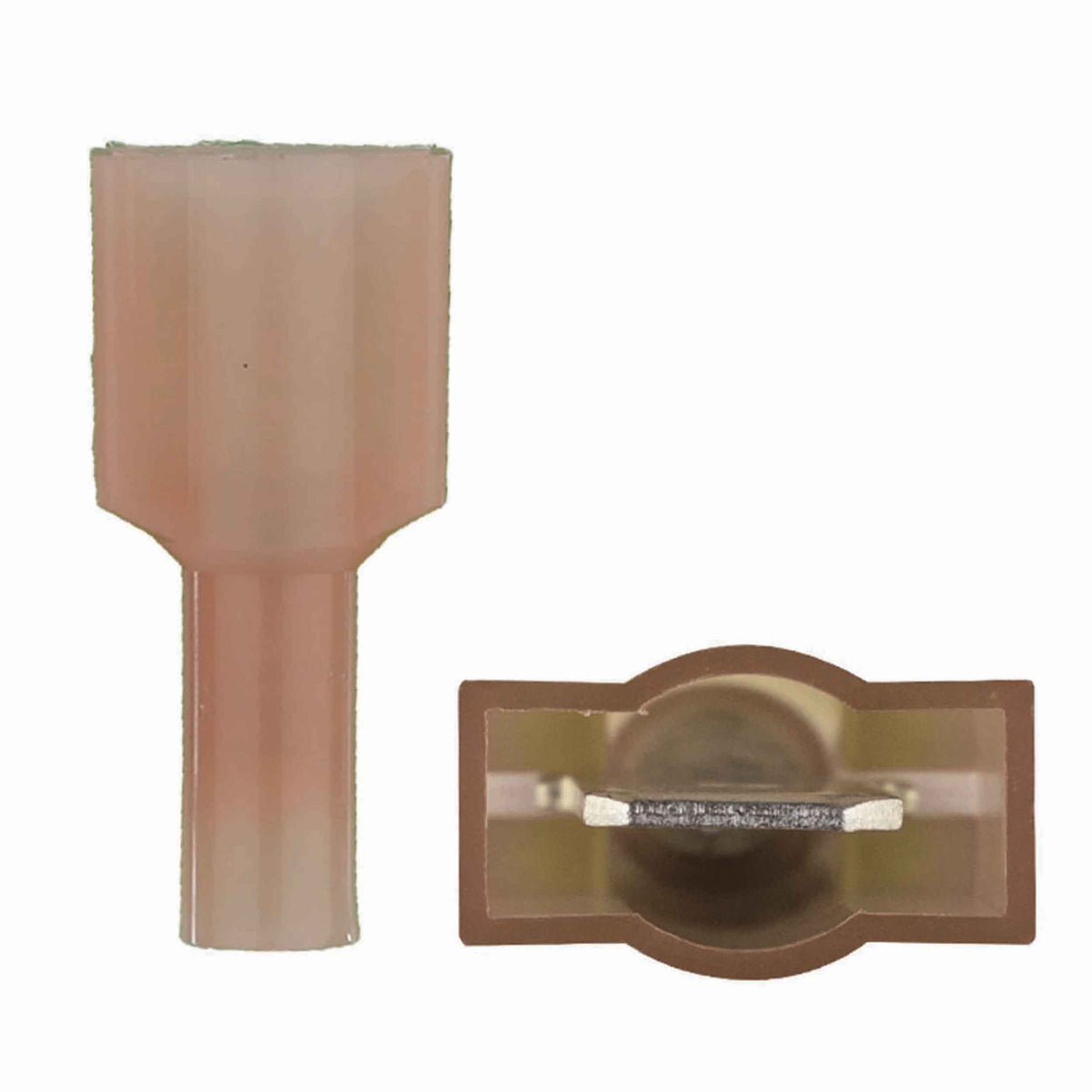 Install Bay 3M™ Red Nylon Male Quick Disconnect 22-18 AWG .250 - 3MRNMD250F