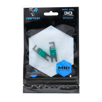 Raptor Mid Series Nickel-Plated Mini ANL Fuses | 30A | 2 Pack - RMANL30