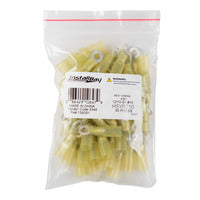 Install Bay Heat Shrink Yellow Ring Terminal 12-10 Gauge #10 - HSYRT10