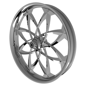 Aurora Bulldog Fat Tire Chrome Wheels
